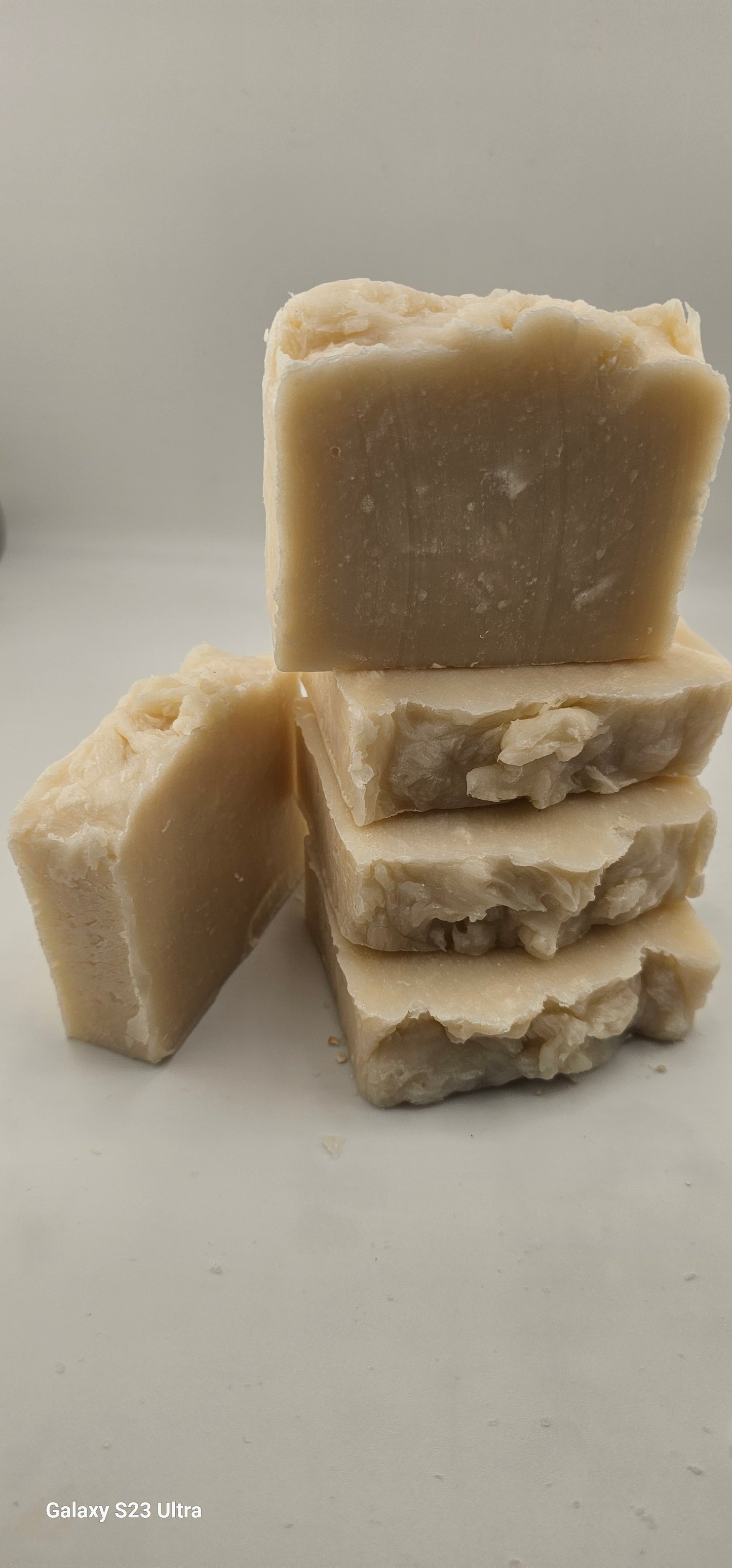Natural Unscented Handmade Soap Bar – Fragrance-Free for Sensitive Skin
