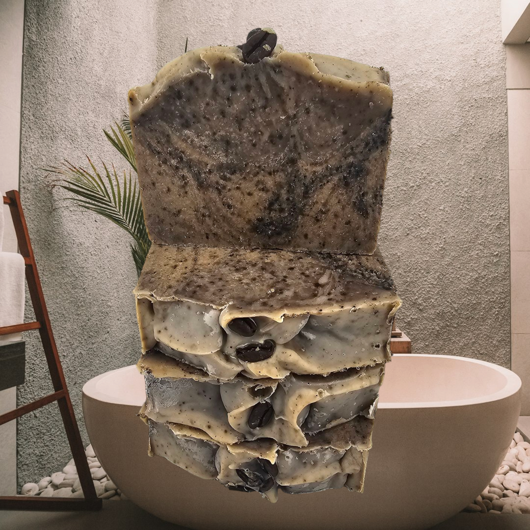 Coffee Exfoliating Soap Bar. Unscented