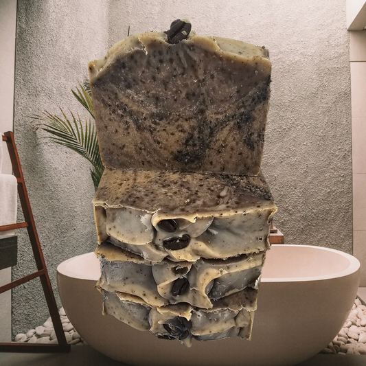 Coffee Exfoliating Soap Bar. Unscented