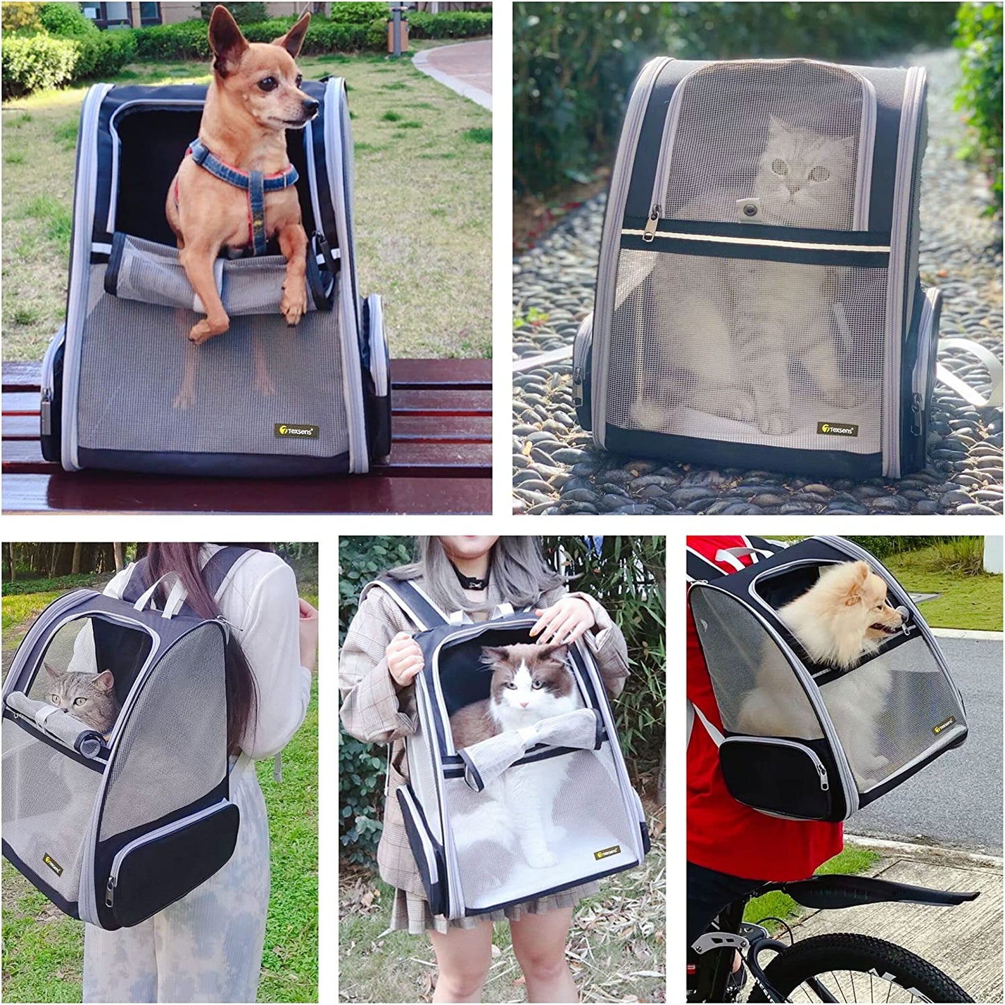 Paw Voyager™ Bubble Backpack Pet Carrier – Ventilated Travel Bag for Cats & Small Dogs