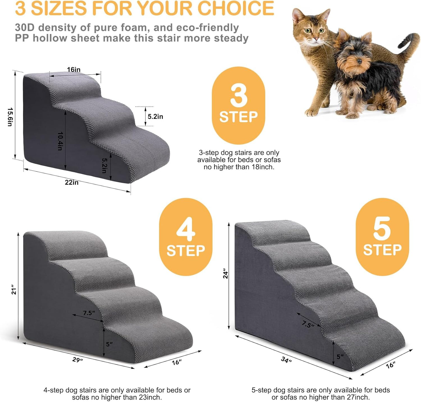 UpPup Compact Dog Stairs