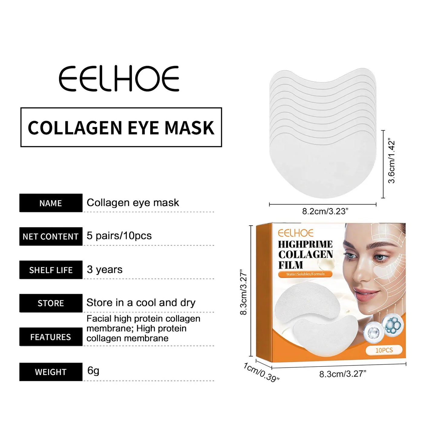Eelhoe Collagen Soluble Eye Mask – Anti-Wrinkle & Revitalizing Care