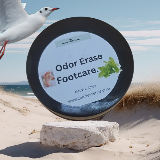 Odor Erase Foot Care – Natural Odor Control & Moisture Odor Ease Balm.