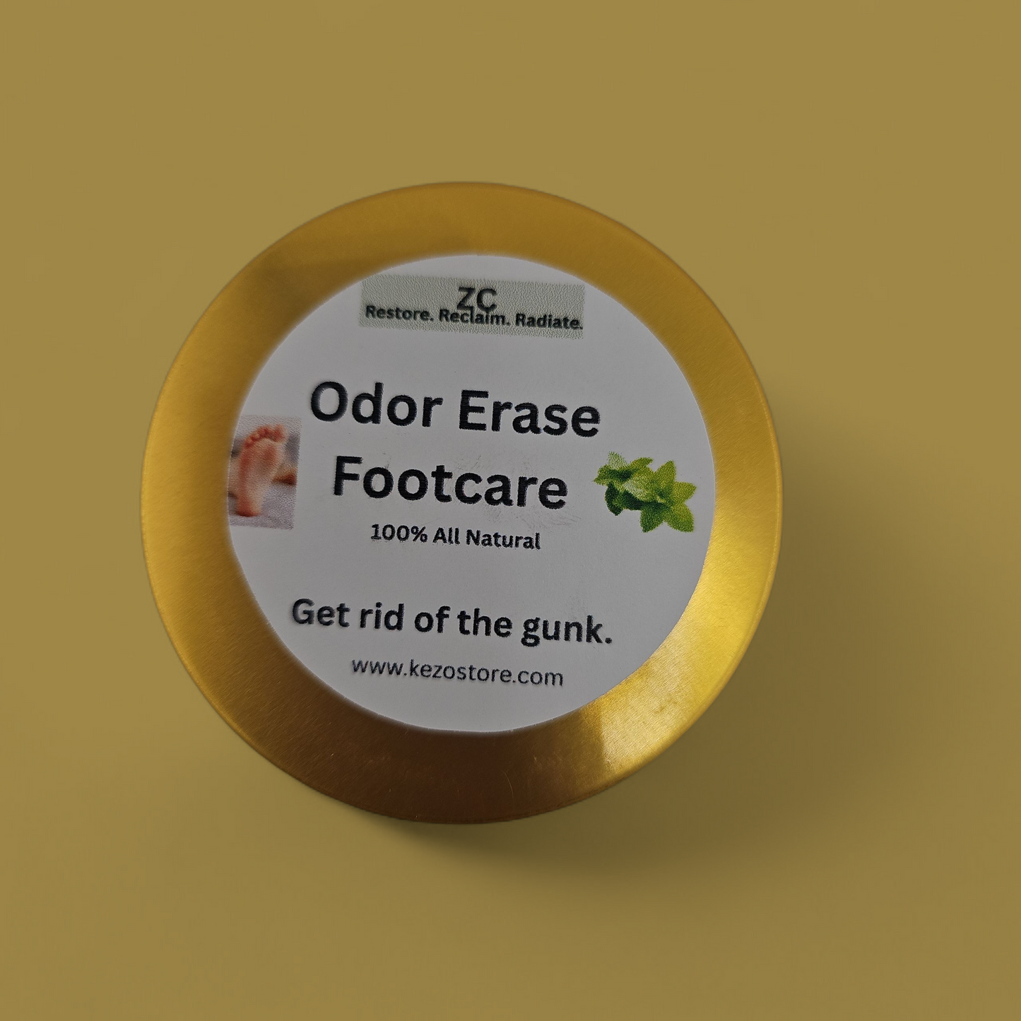 Natural Foot Odor Eliminator – Antibacterial Foot Balm for Sweaty Feet, Long-Lasting Freshness