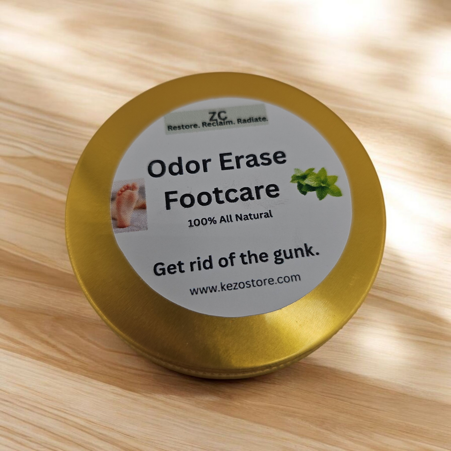 Natural Foot Odor Eliminator – Antibacterial Foot Balm for Sweaty Feet, Long-Lasting Freshness