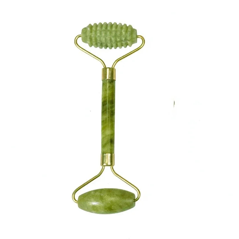 Natural Jade Roller & Gua Sha Set – Face Lifting & Anti-Wrinkle Massager