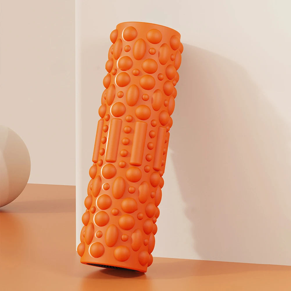 Electric Vibrating Foam Roller – 5-Mode Rechargeable Massage Column