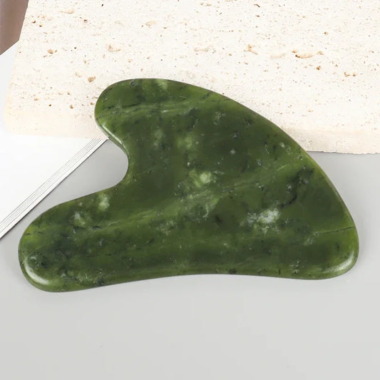 Helu Jade Gua Sha Tool – Xiuyan Jade Heart-shape Massager