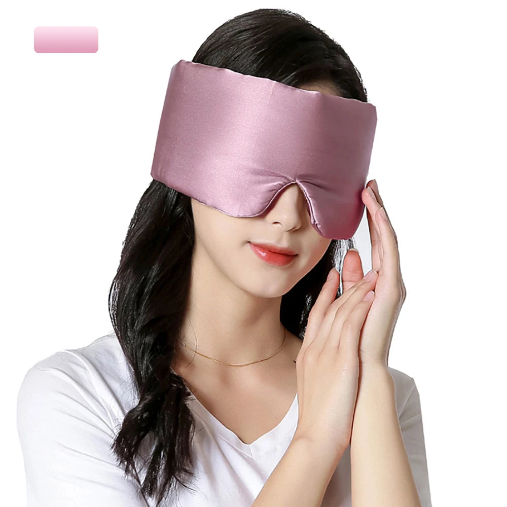 Mulberry Silk Sleeping Mask – Soft Padded Light-Blocking Eyeshade for Travel & Rest