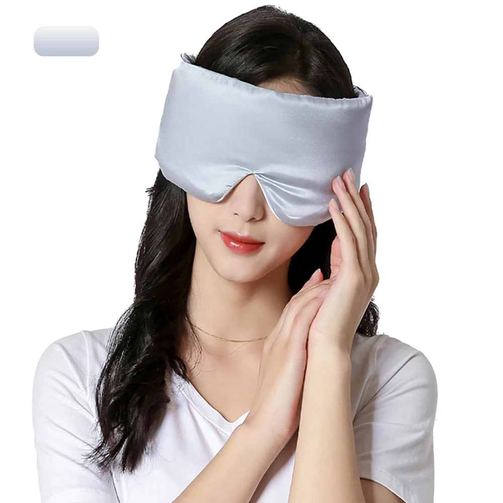 Mulberry Silk Sleeping Mask – Soft Padded Light-Blocking Eyeshade for Travel & Rest