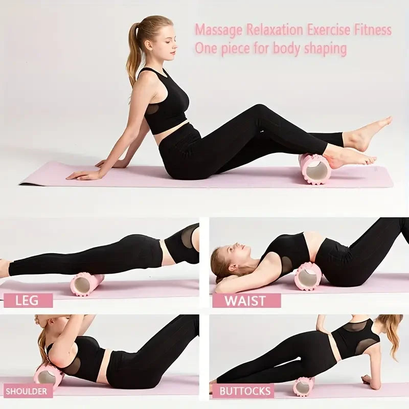 1PC Hollow Foam Massage Roller – Yoga & Physiotherapy Muscle Roller