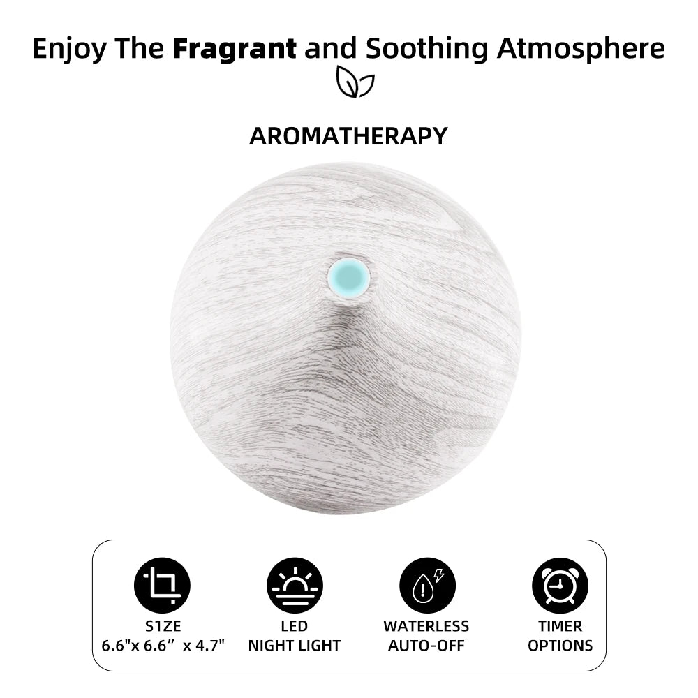 550ml Ultrasonic Aromatherapy Diffuser – Relaxation & Modern Home Style