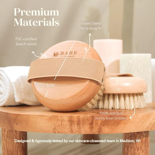 Dry Body Brush – Gentle Exfoliation & Circulation Boost