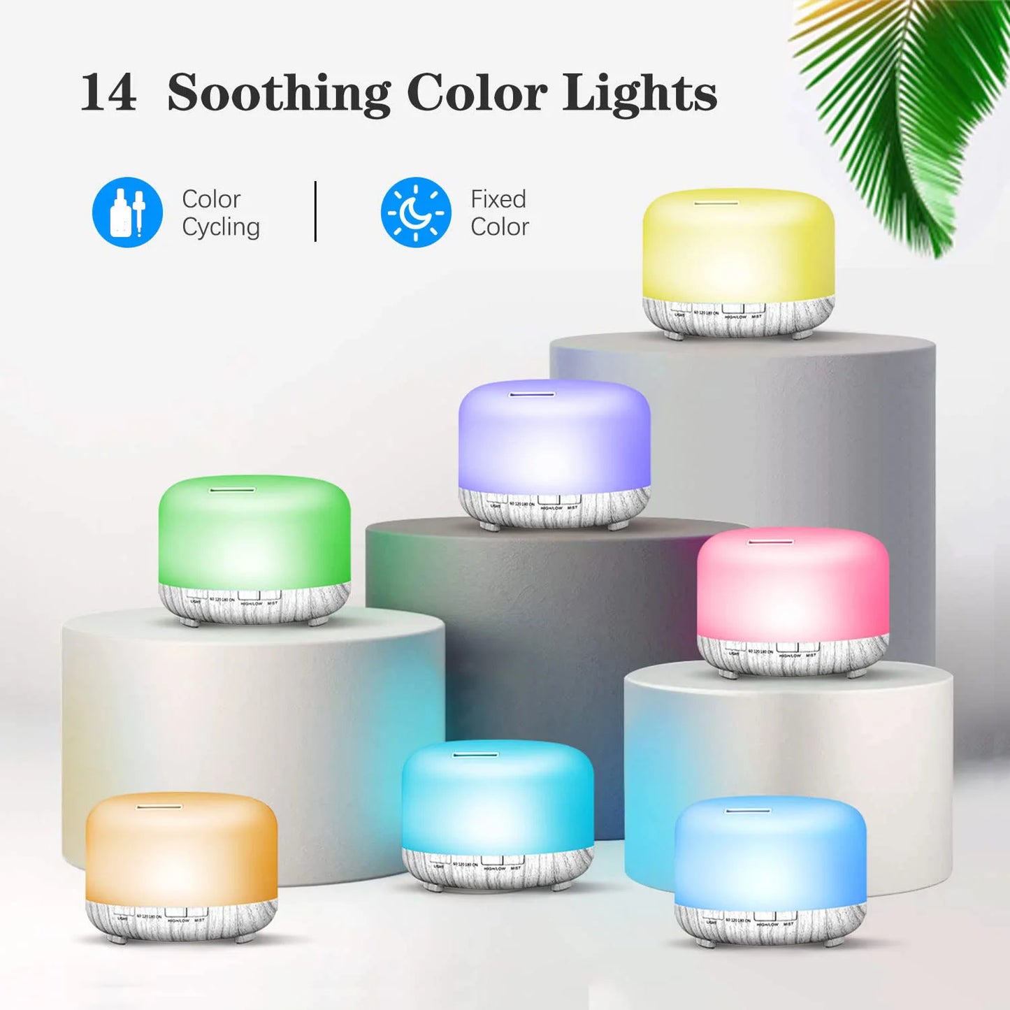 500ML Aromatherapy Essential Oil Diffuser – Quiet, Safe & Relaxing