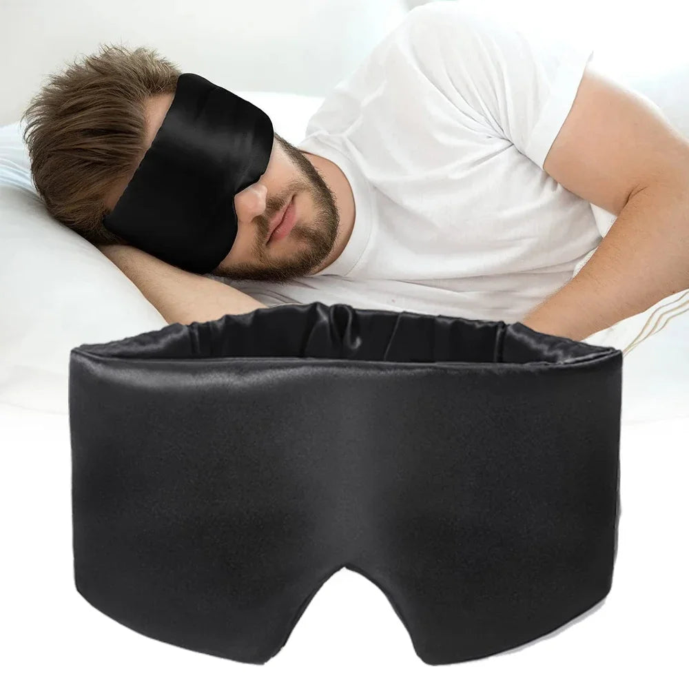 Mulberry Silk Sleeping Mask – Soft Padded Light-Blocking Eyeshade for Travel & Rest
