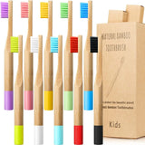 Bamboo Toothbrush 10-Pack – Biodegradable Toothbrushes with Medium Bristles