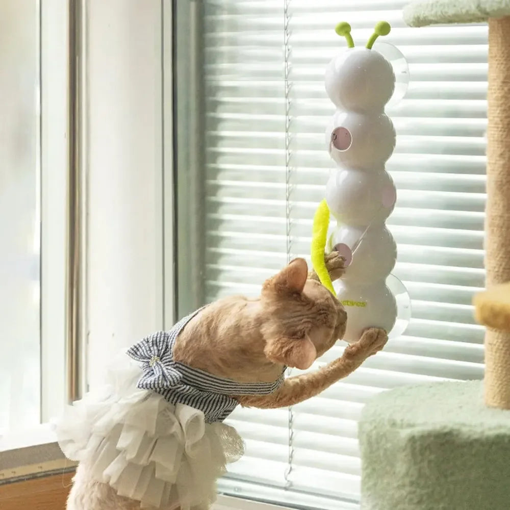 Caterpillar Smart Cat Toy-Interactive Caterpillar Cat Toy for Indoor Cats
