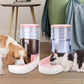 PetBloom™ Duo Feeder Set – Automatic Food & Water Dispenser (Pink, 1 Gallon)