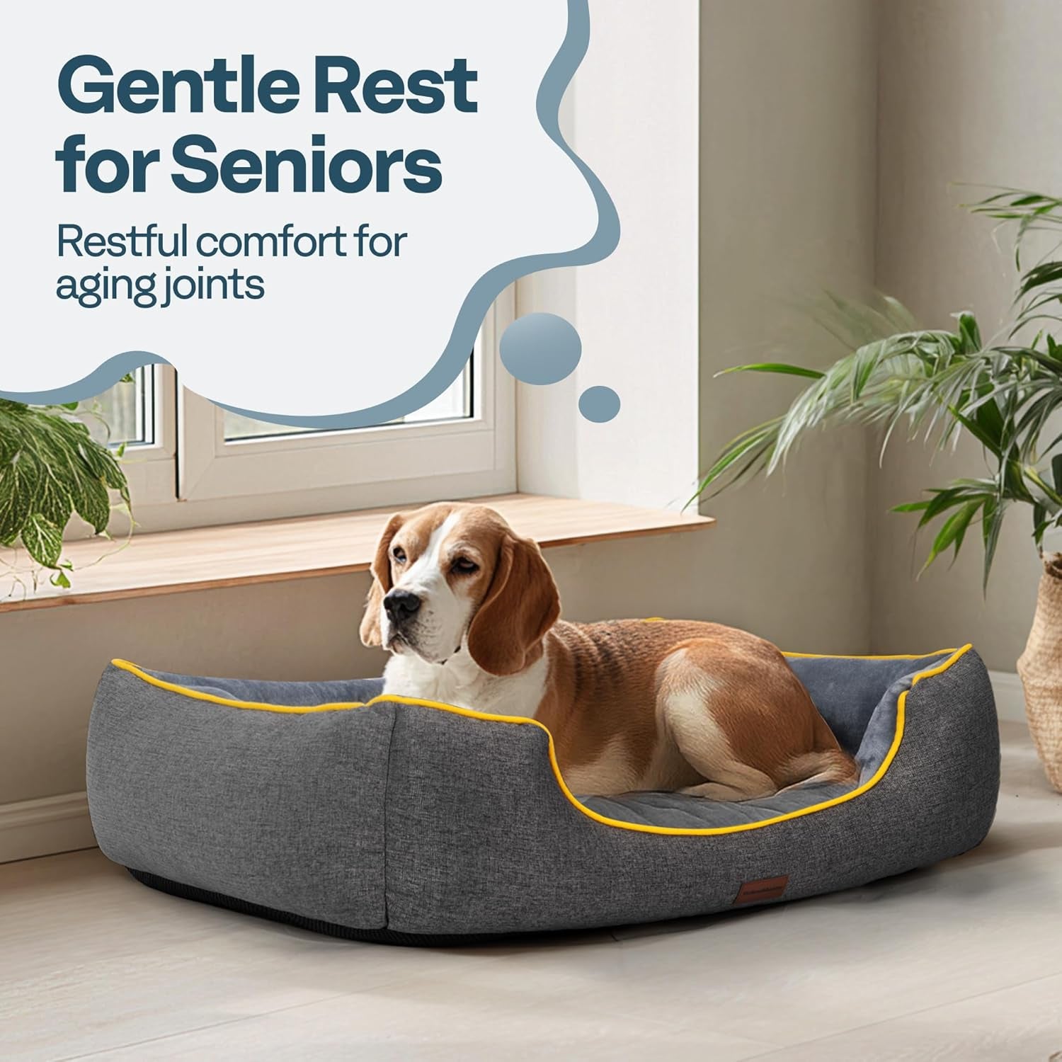 ThermaNest™ Orthopedic Dog Bed – 36" Dual-Layer Cooling & Warming Comfort