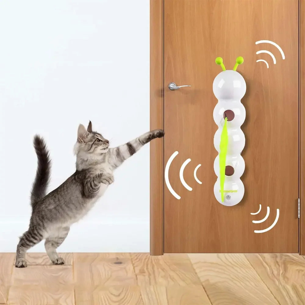 Caterpillar Smart Cat Toy-Interactive Caterpillar Cat Toy for Indoor Cats