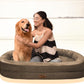 PawLuxe™ XL Orthopedic Dog Bed – Waterproof Memory Foam with Bolsters (Coffee)