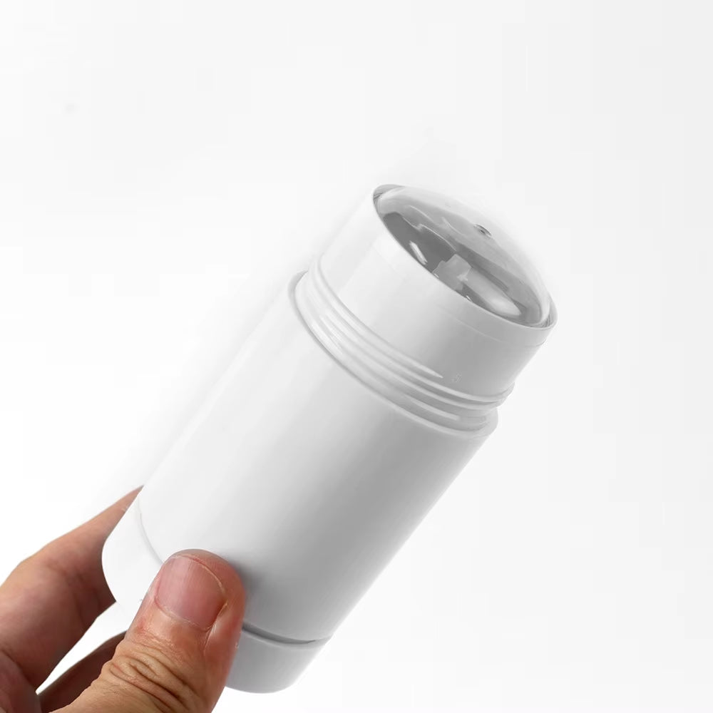 Empty Deodorant round Container 15G 75G Stocks Plastic Fragrant Antiperspirant Twist Face Matte Black for Clear Fragrance