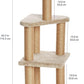 Cat Tree - Indoor Cat & Kittens Multi-Level Climbing Activity Tower with Scratching Posts, Large (45.9"H) - Beige