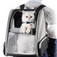 Paw Voyager™ Bubble Backpack Pet Carrier – Ventilated Travel Bag for Cats & Small Dogs