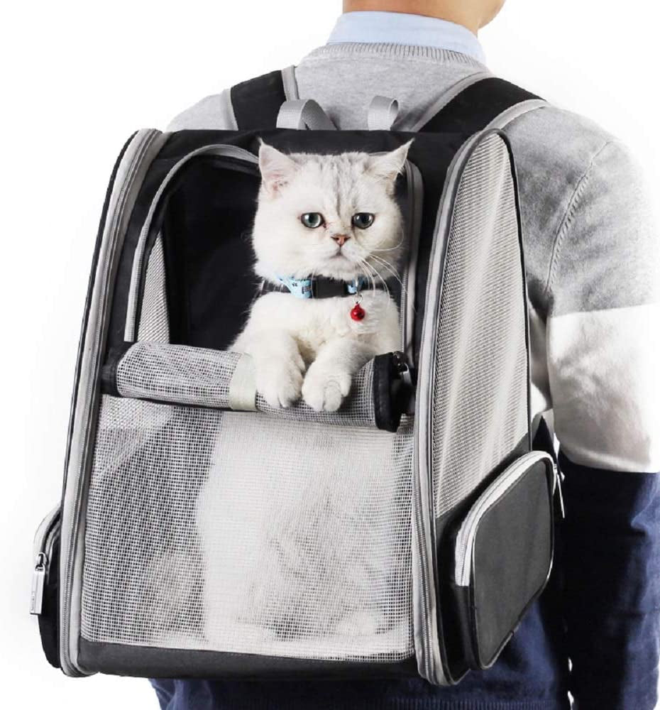 Paw Voyager™ Bubble Backpack Pet Carrier – Ventilated Travel Bag for Cats & Small Dogs