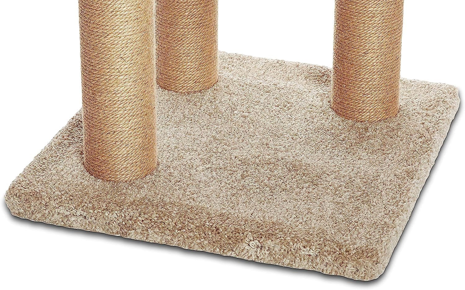Cat Tree - Indoor Cat & Kittens Multi-Level Climbing Activity Tower with Scratching Posts, Large (45.9"H) - Beige