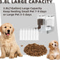 Automatic Gravity Pet Feeder and Water Dispenser Set for Dogs and Cats, Large Capacity (3.8L)