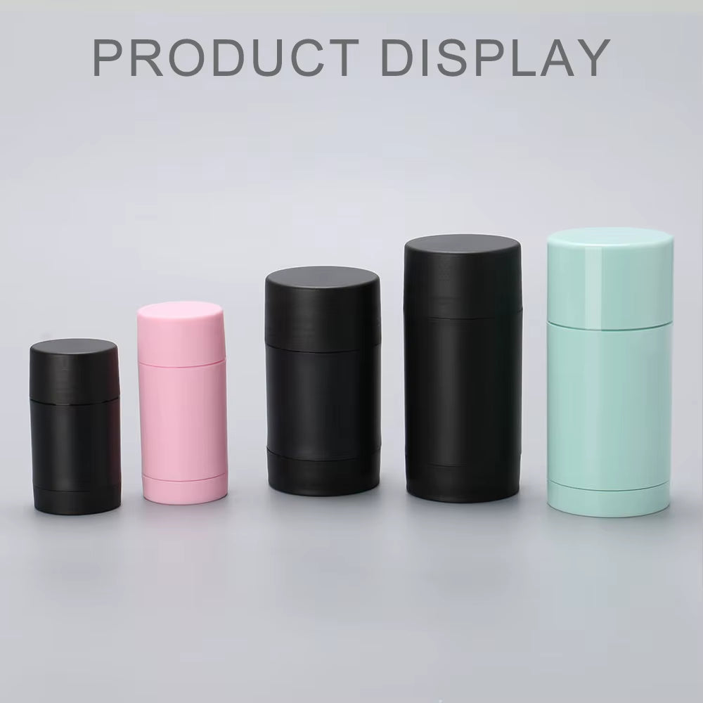 Custom Clear Sun Stick Packaging Plastic Deodorant Tube Oversize 50G 75G with Screw Cap for Lip Balm Chapstick Custom Logo
