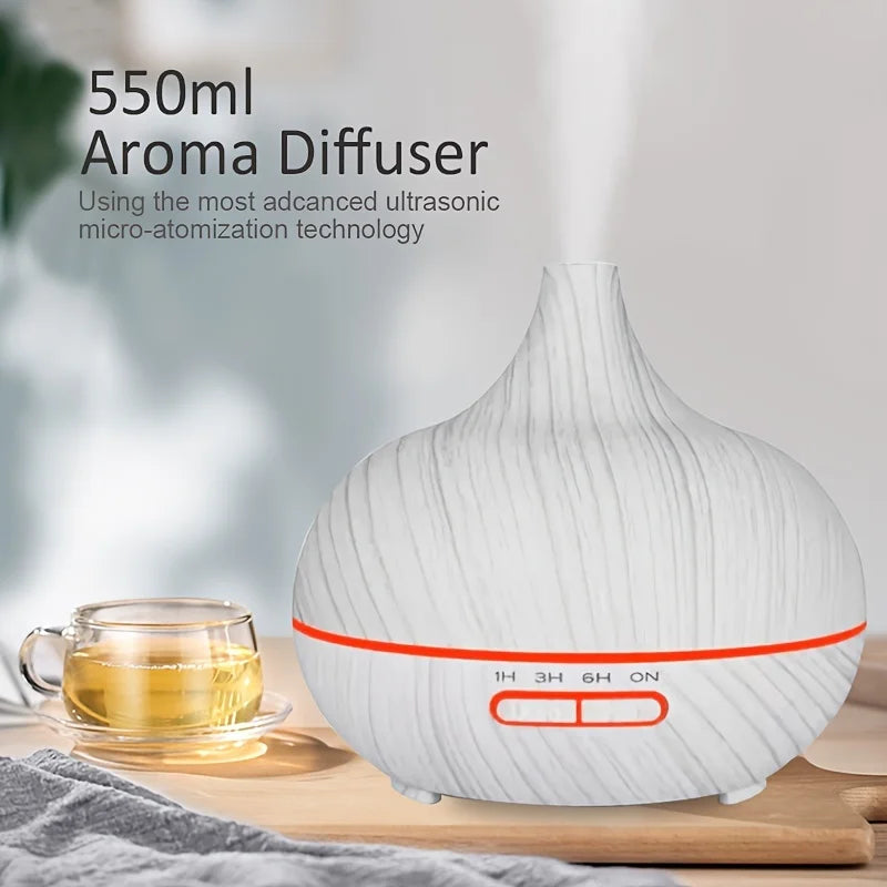 Ultrasonic Cool Mist Humidifier & Aromatherapy Diffuser – Quiet Comfort for Home & Wellness