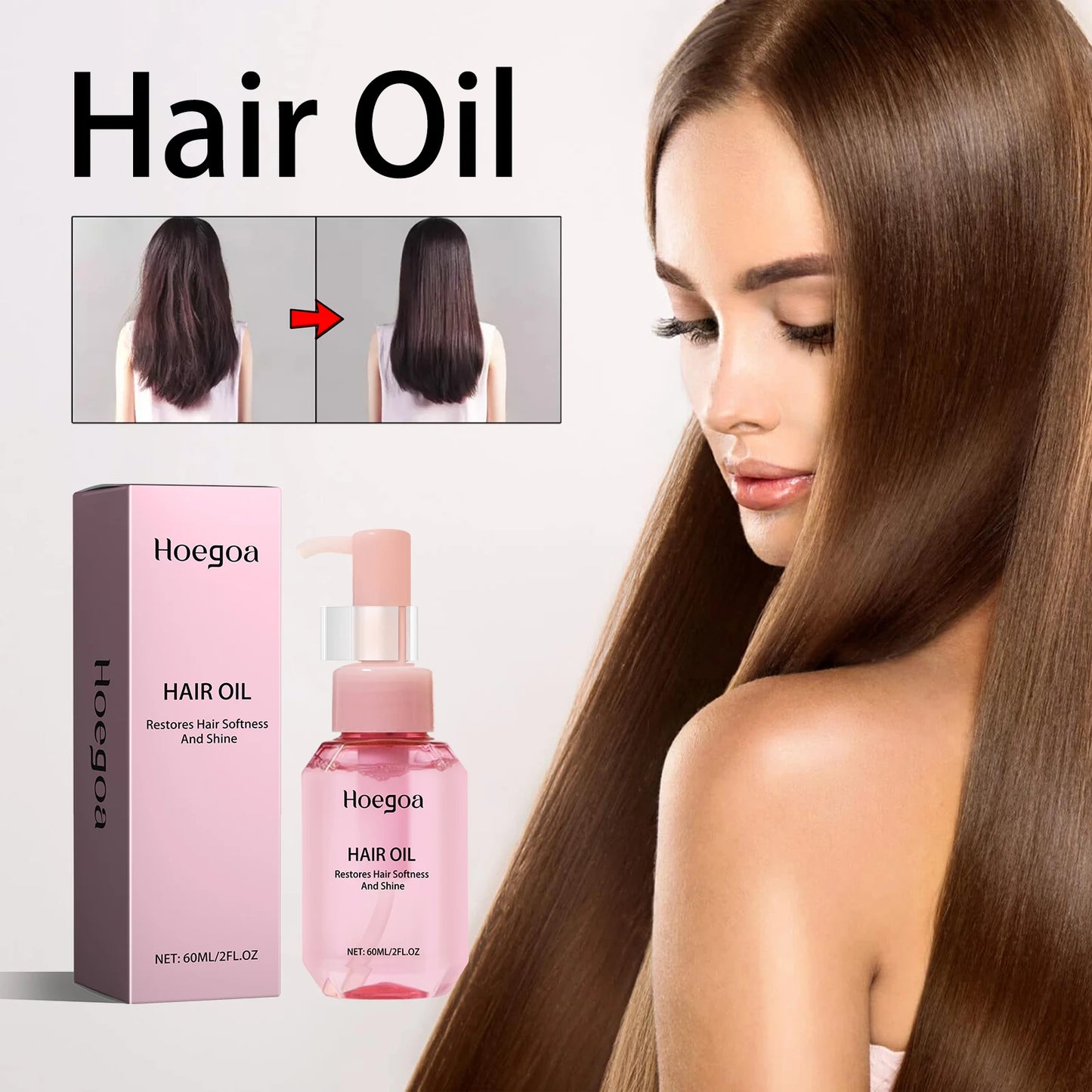 Organic Hair Repair Oil – Restores Softness, Shine & Strength