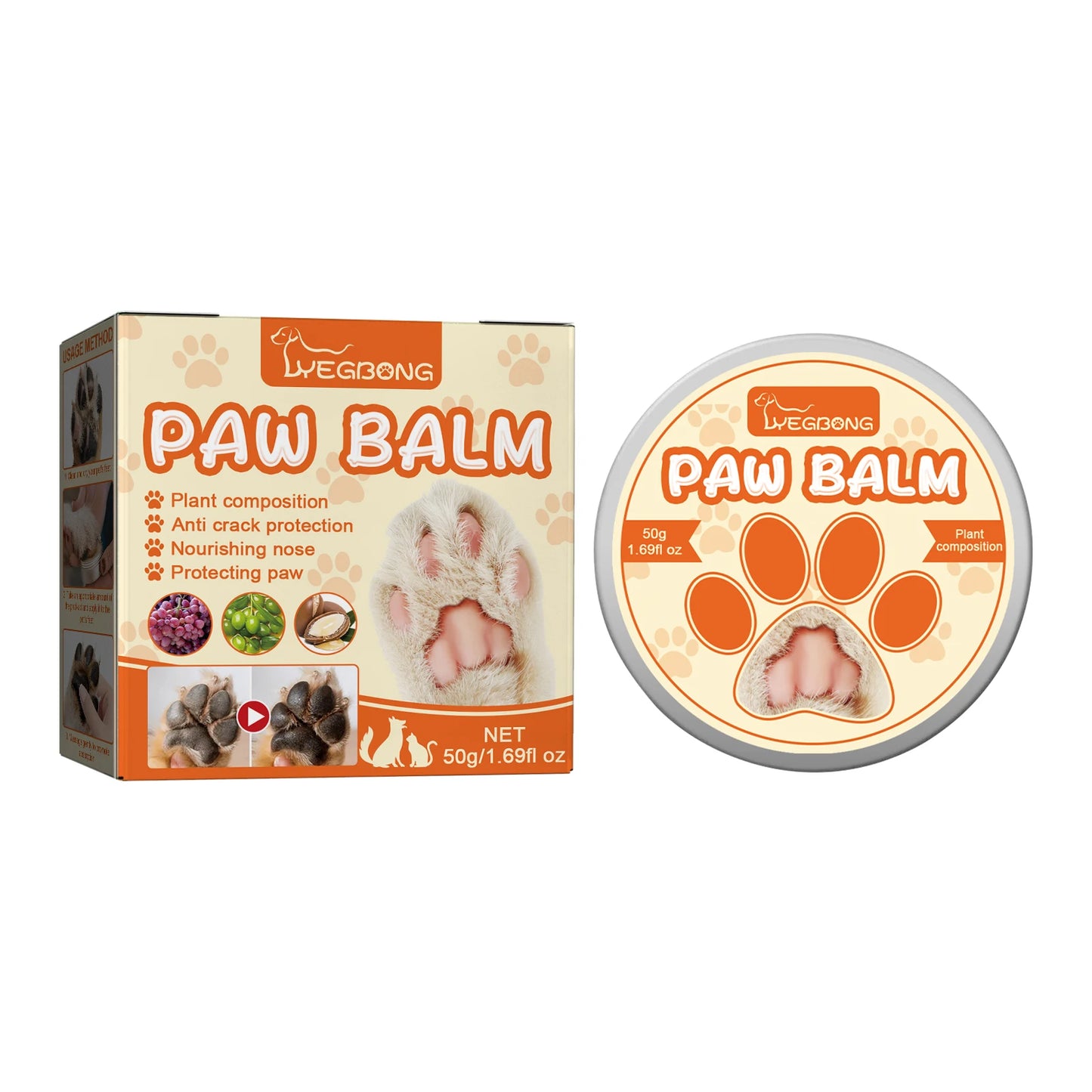 Yegbong 50g Pet Paw Moisturizing Balm