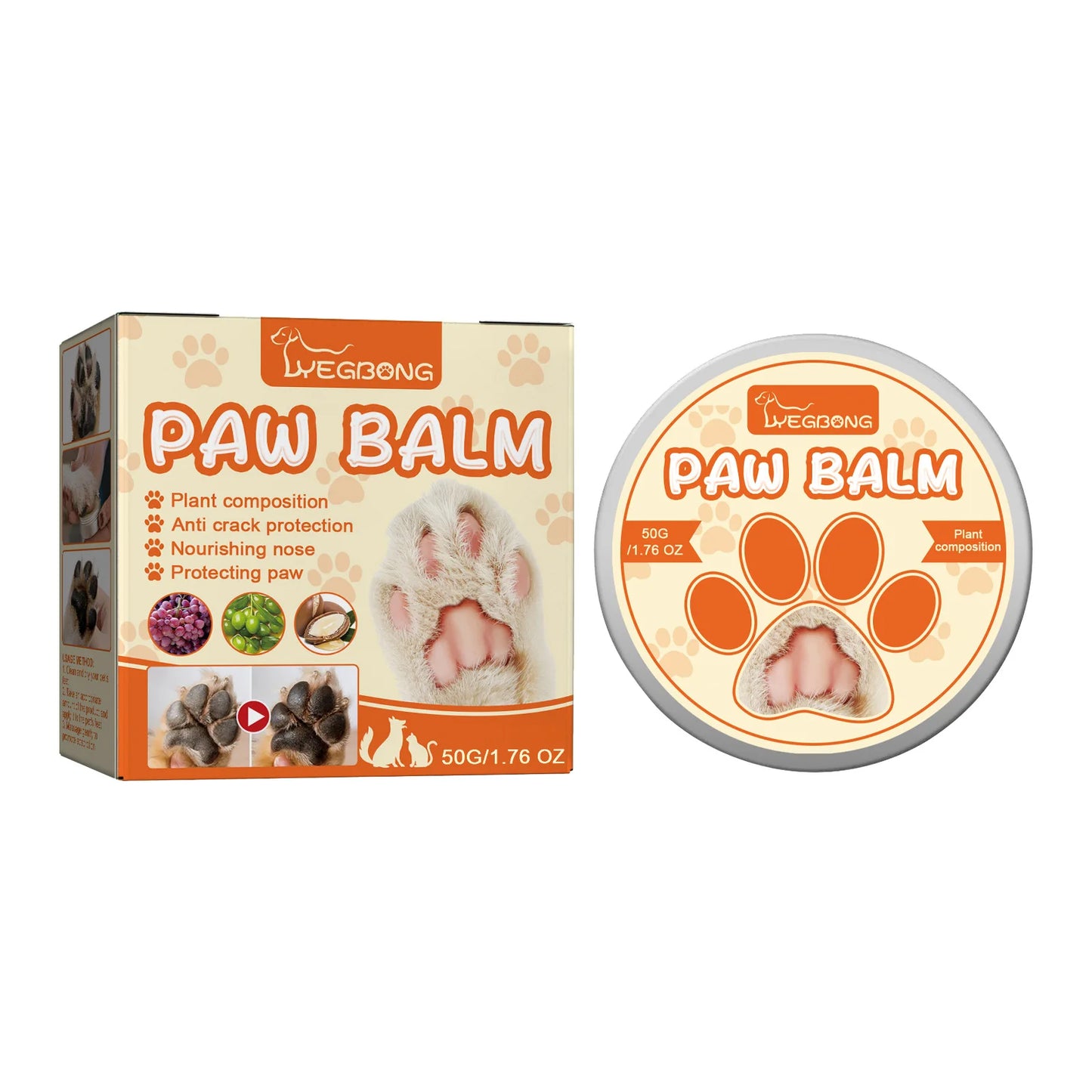 Yegbong 50g Pet Paw Moisturizing Care Balm
