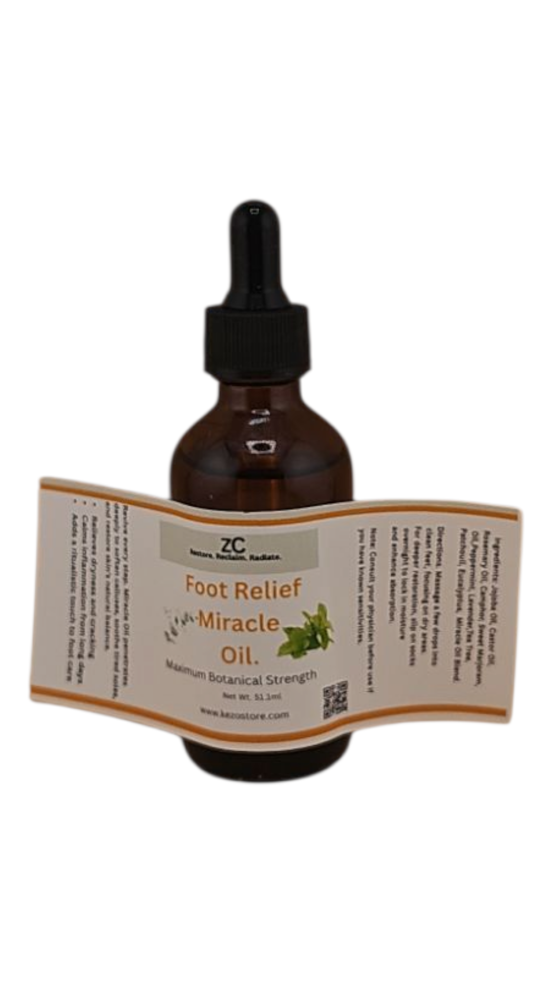 Foot Relief Miracle Oil- Maximum Botanical Strength