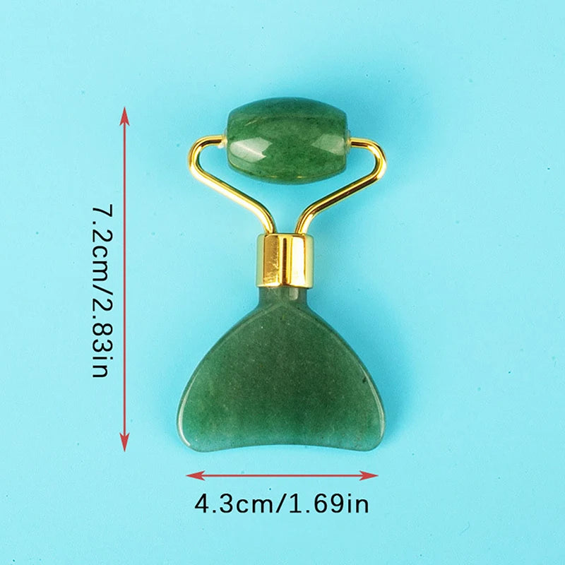 Double-Head Jade Massage Stick – Face & Body Roller for Skin & Muscle Care