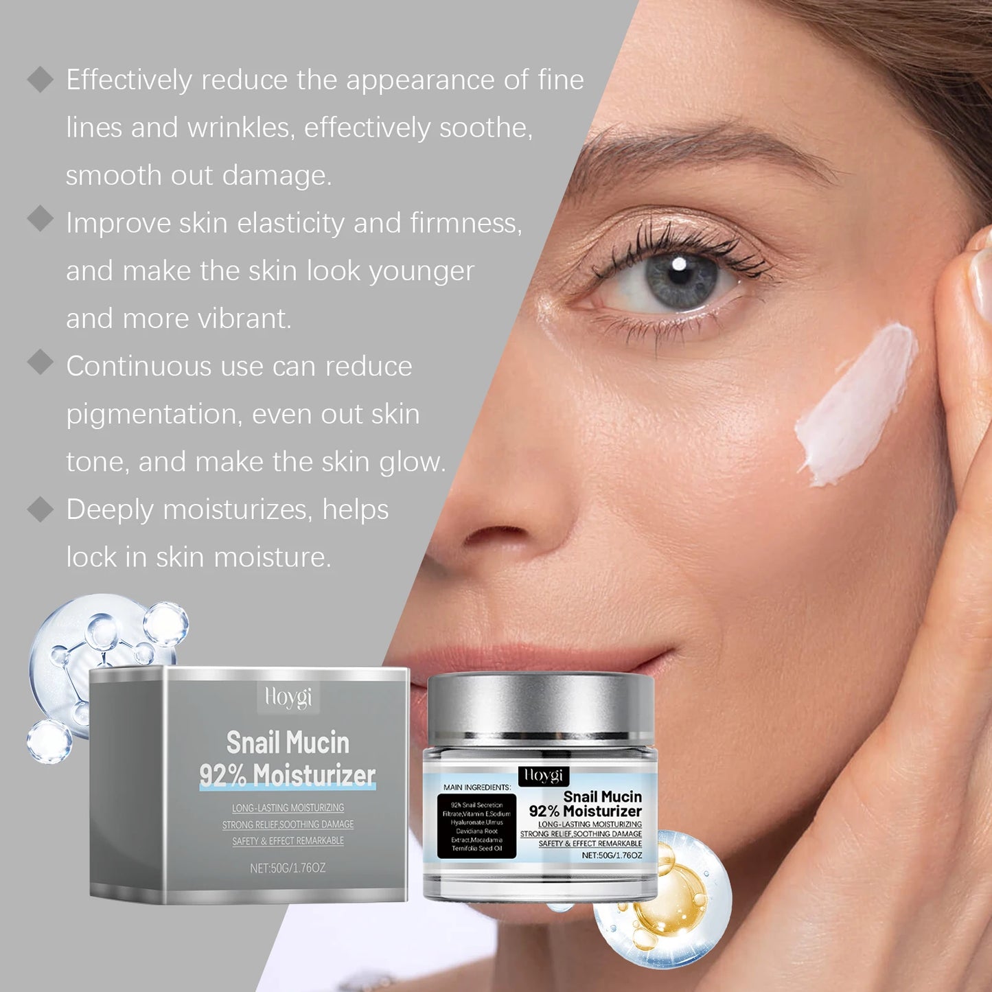 Snail Mucin 92% Moisturizer – Hydration, Repair & Skin Renewal