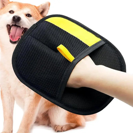 Pet Hair Remover Grooming Gloves – Double-Sided Static Brush for Pets, Furniture & Clothes
