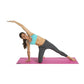 Non-Slip Yoga Mat with Pink Color & Integrated Posture Wall Chart