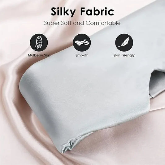 Mulberry Silk Sleeping Mask – Soft Padded Light-Blocking Eyeshade for Travel & Rest