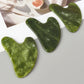 Helu Jade Gua Sha Tool – Xiuyan Jade Heart-shape Massager