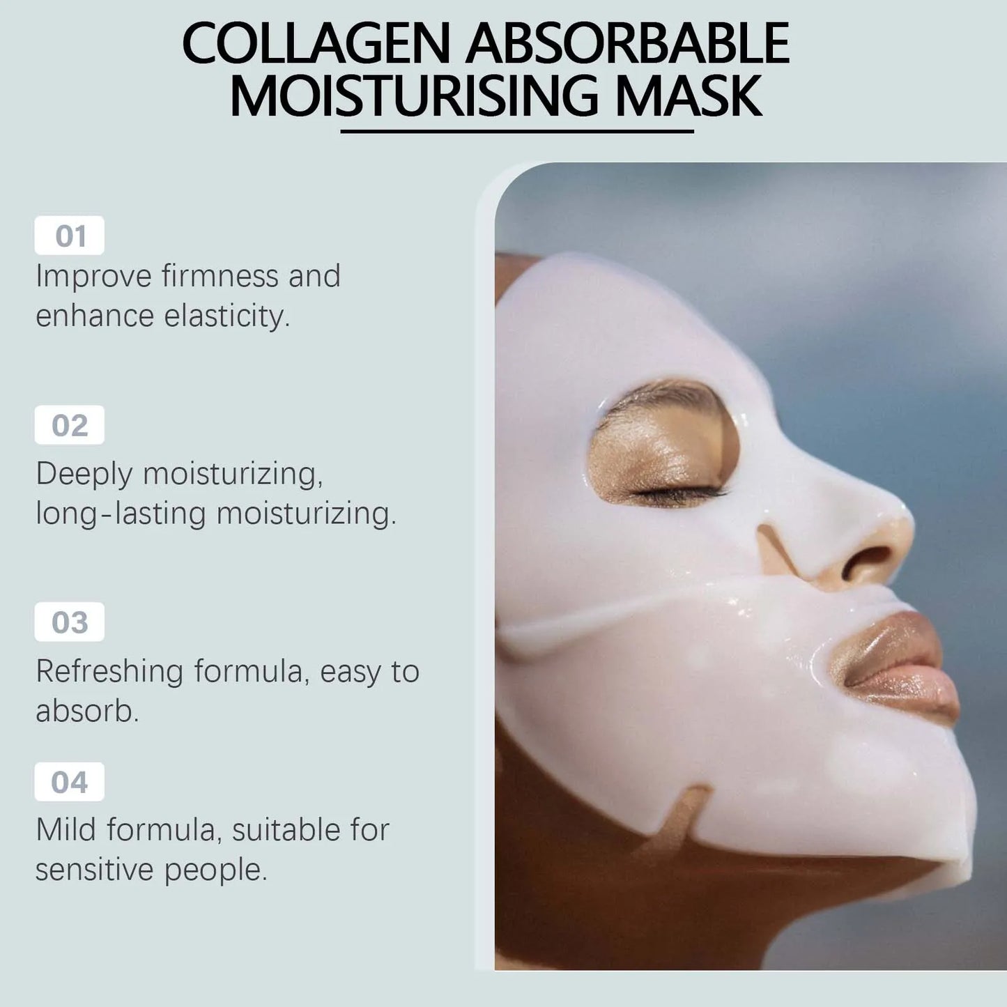 Collagen Absorbable Moisturising Mask – Overnight Hydration & Lifting Care