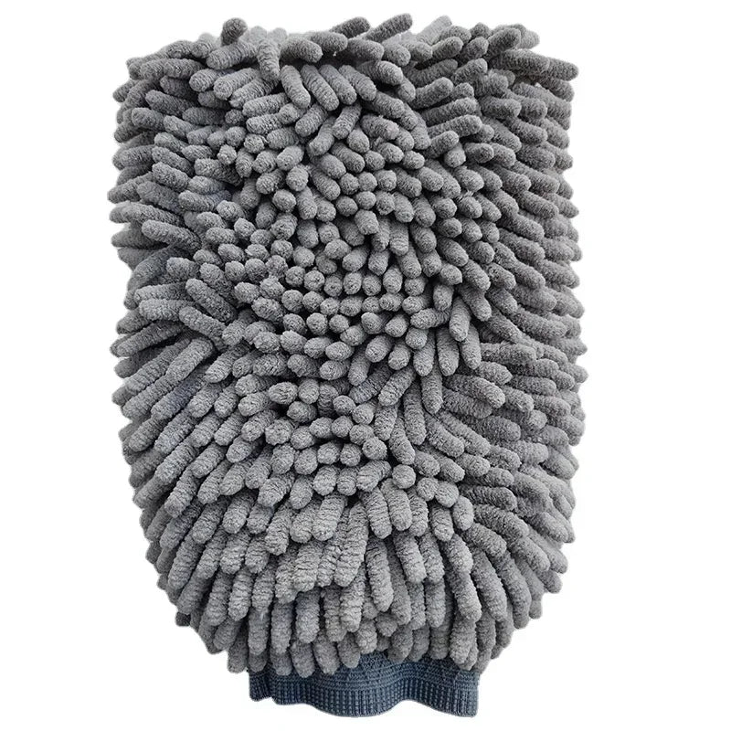 Pet Grooming Glove & Quick-Dry Paw Towel Mitt – Double-Sided Microfiber for Dogs of All Sizes