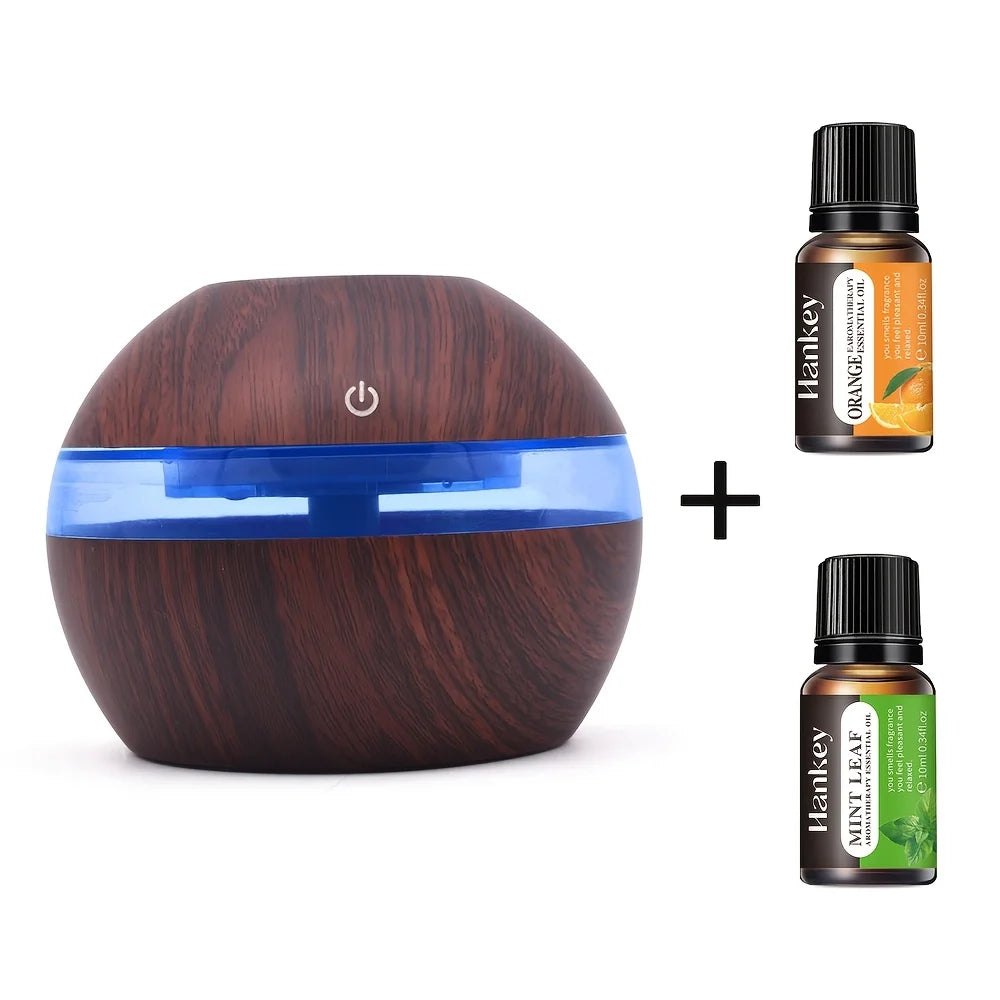 USB-Powered Quiet Aromatherapy Humidifier with LED Light (300ML / 10.14 Oz)