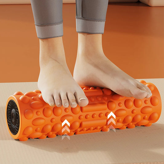 Electric Vibrating Foam Roller – 5-Mode Rechargeable Massage Column