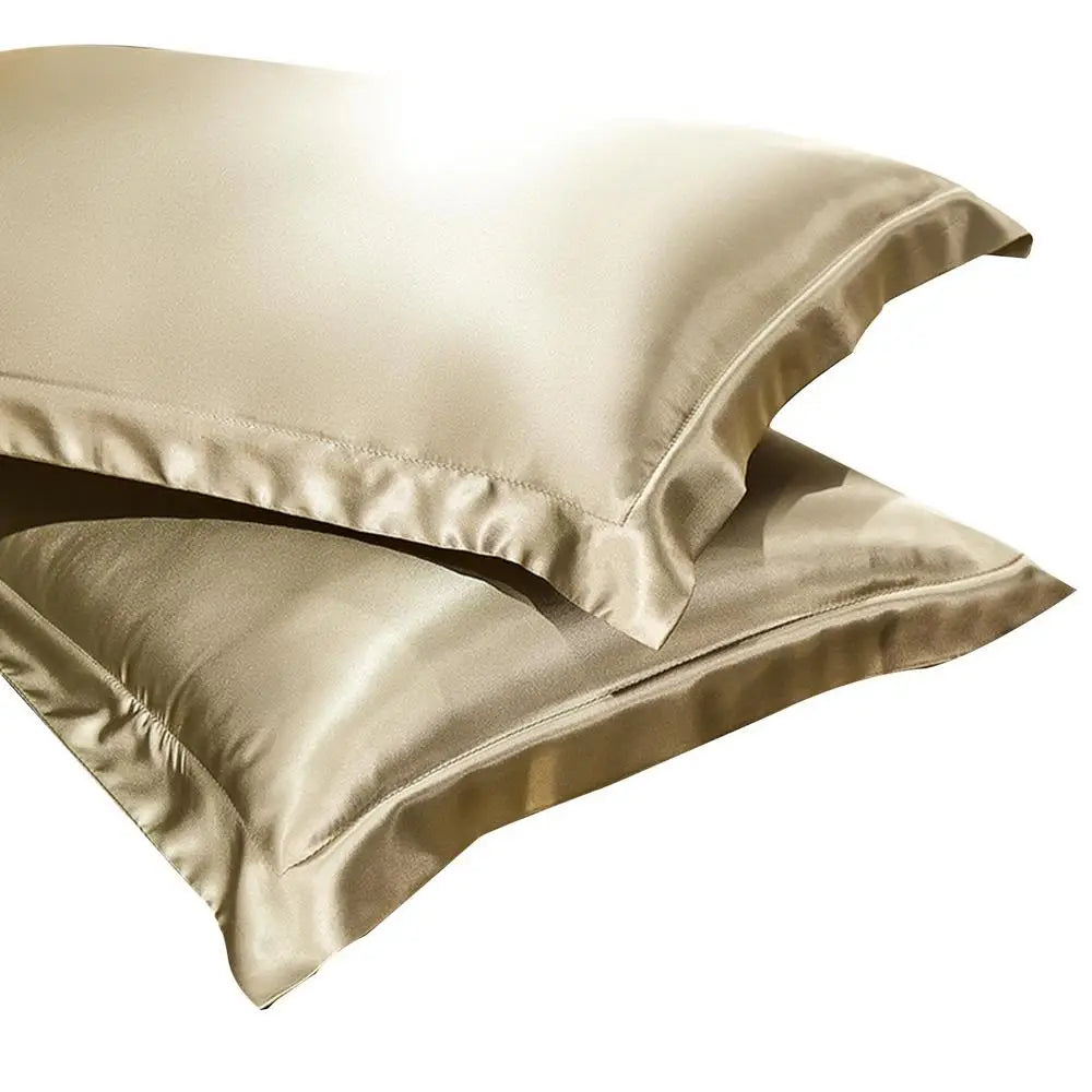 2Pcs Mulberry Silk Pillowcases – Silky Satin Pillow Covers for Comfortable Sleep & Home Décor (19x29in)