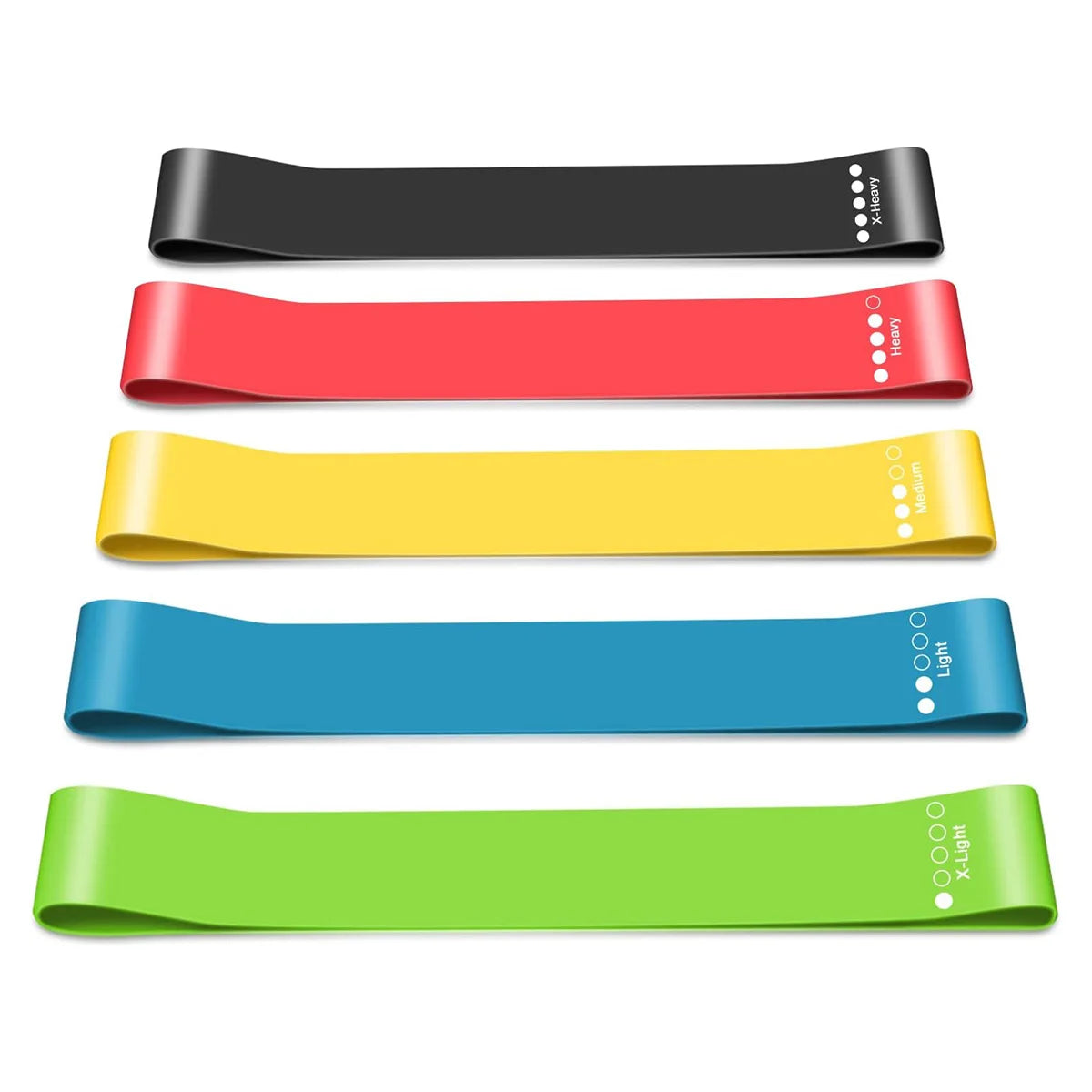 Yoga Ring Resistance Band Set – Rubber Fitness Equipment for Pilates & Strength Training