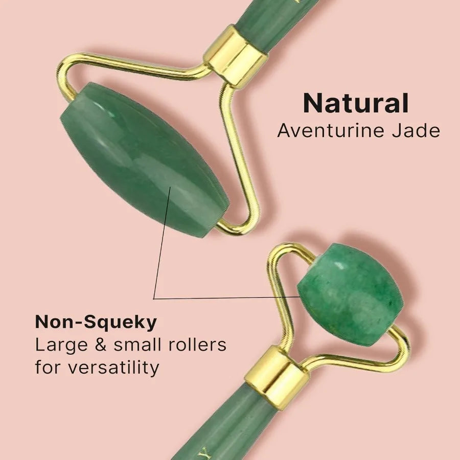 Jade Roller for Face – Anti-Wrinkle & Eye De-Puffing Massager